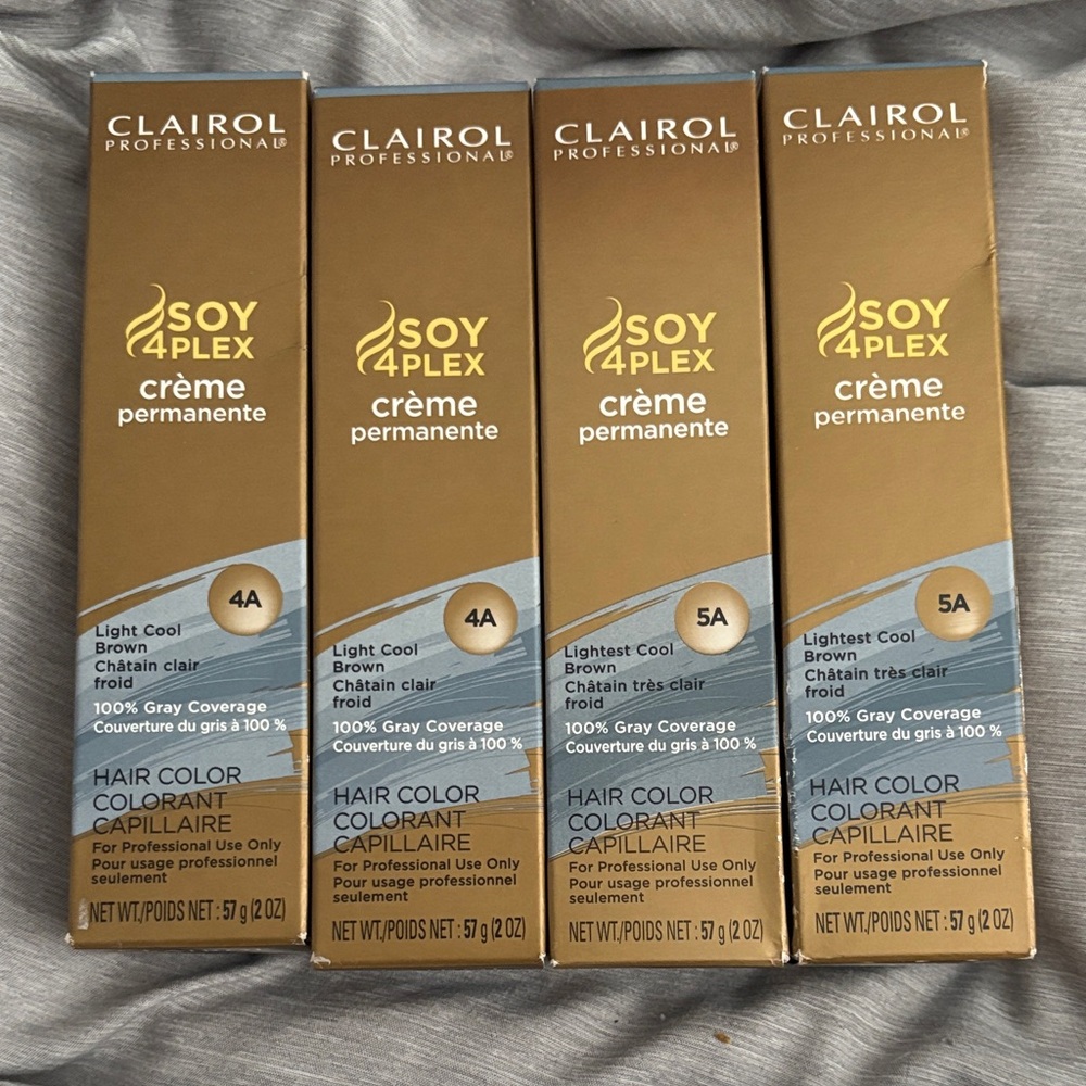 Clairol Soy4Plex 4Ax2/5Ax2 coolbrown creme Permanent Hair Color